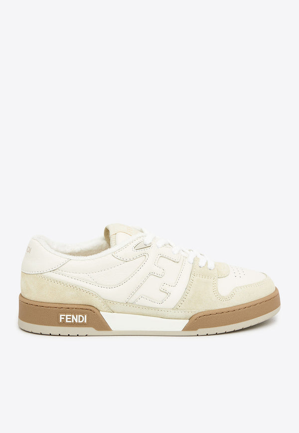 Fendi Fendi Match Leather and Suede Sneakers White 7E1493-AHH2-F1FHS