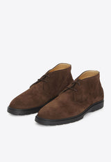 Tod's Desert Suede Lace-Up Boots Brown XXM59K00D80-RE0-S611