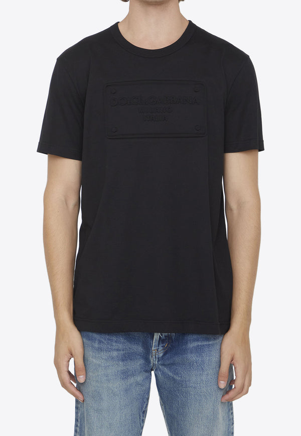 Dolce & Gabbana Embossed Logo T-shirt Black G8KBAZ-G7C7U-N0000