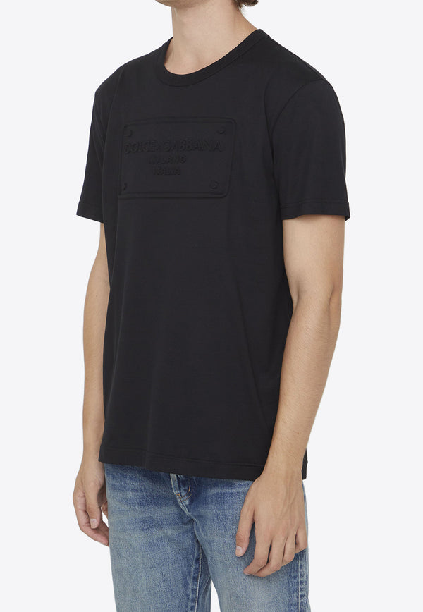 Dolce & Gabbana Embossed Logo T-shirt Black G8KBAZ-G7C7U-N0000