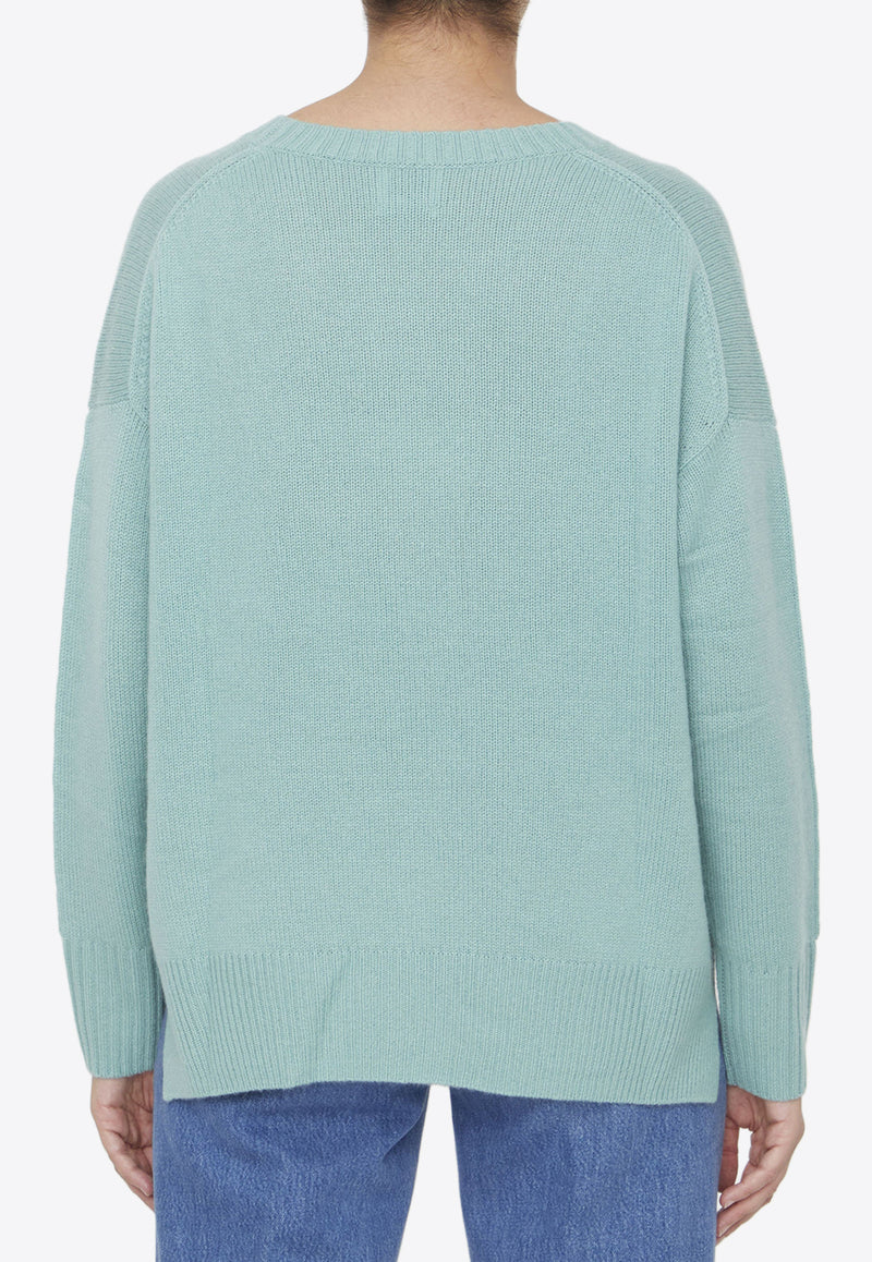 Allude Crewneck Cashmere Sweater Mint 235/11151--31