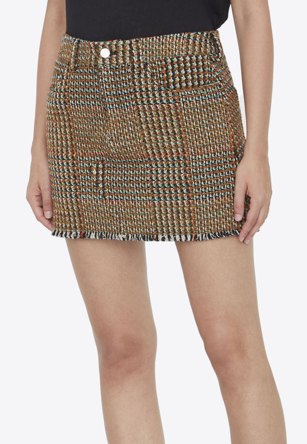 Stella McCartney Wool Tweed Mini Skirt Multicolor 630059-3CJ301-2742