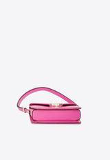 Valentino Small Letter Shoulder Bag in Calf Leather Pink 3W2B0M59-IAI-UWT