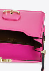 Valentino Small Letter Shoulder Bag in Calf Leather Pink 3W2B0M59-IAI-UWT