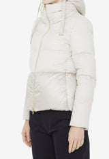 Herno Silk and Cashmere Down Jacket Cream PI001757D-38087-1985