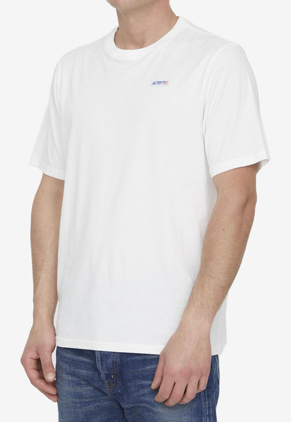 Autry Logo Patch T-shirt White TSIM-401-W
