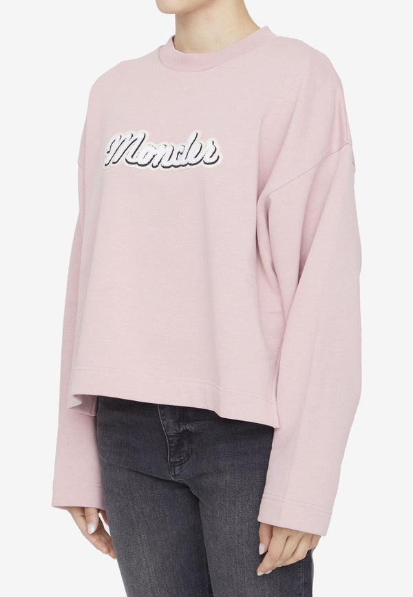 Moncler Logo Long-Sleeved T-shirt Pink 8G00020-899U5-523
