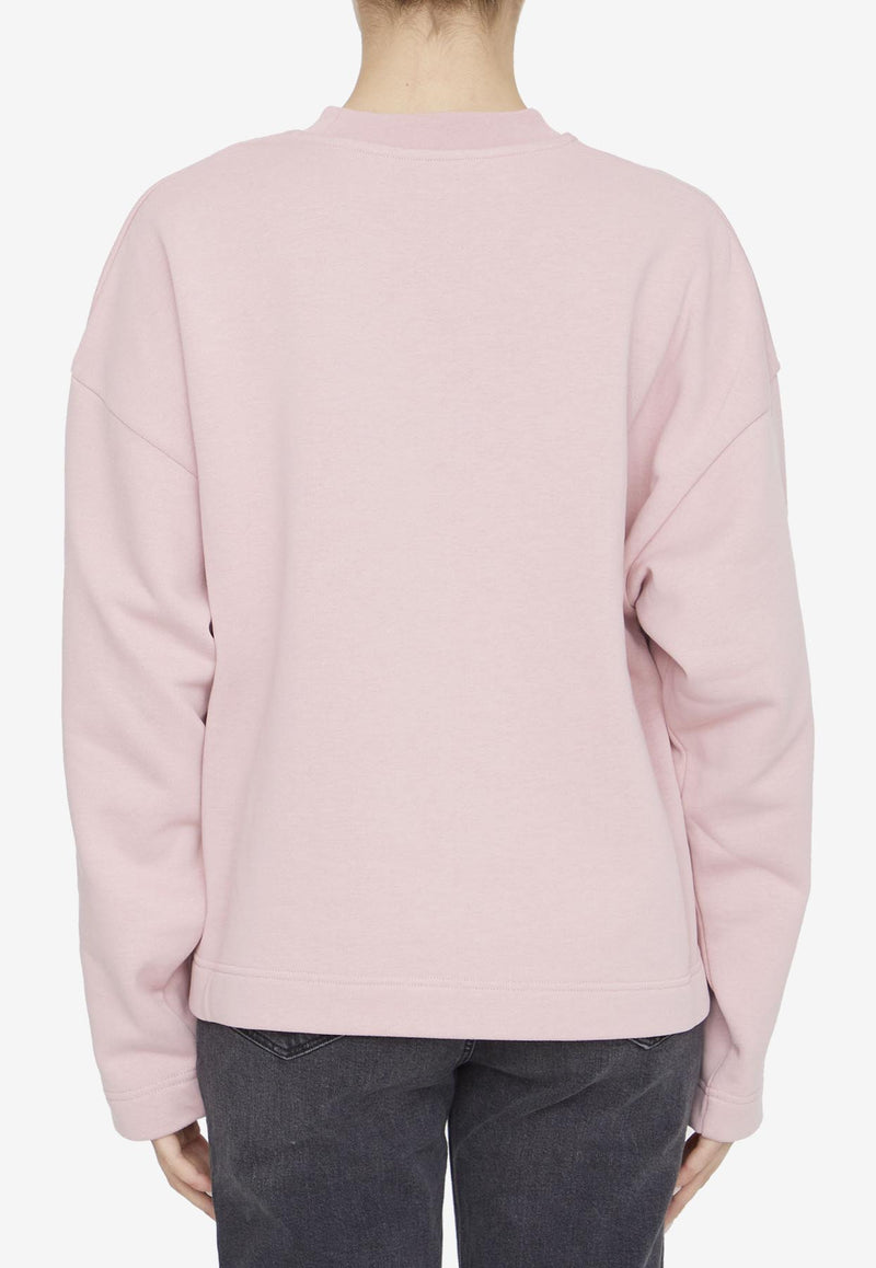 Moncler Logo Long-Sleeved T-shirt Pink 8G00020-899U5-523