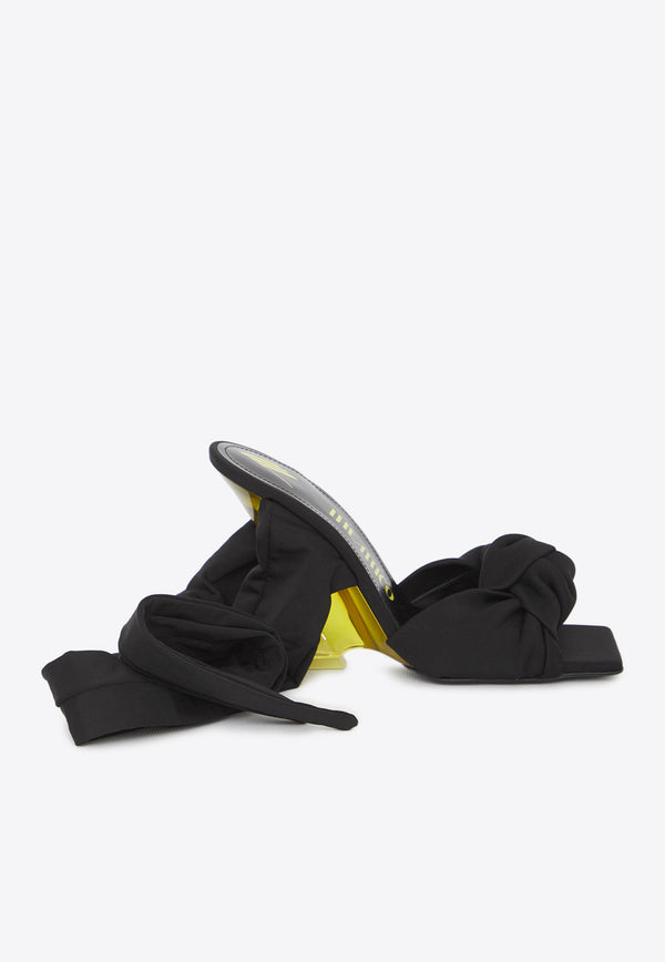 The Attico Duse 105 Wraparound Sandals Black 237WS732-E089-536