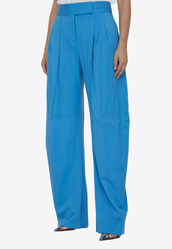 The Attico Tailored Wool Pants Turquoise 237WCP102-W041-258