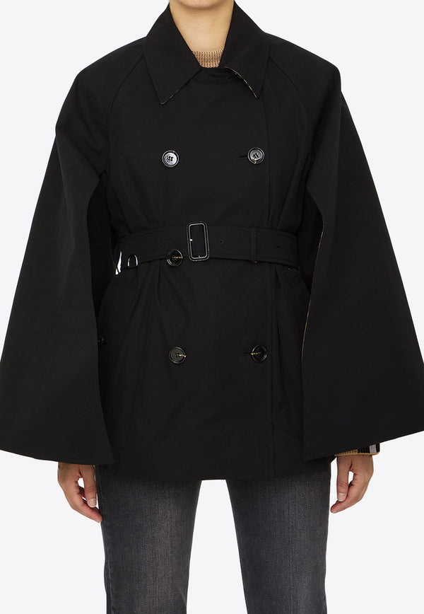 Burberry Double-Breasted Belted Trench Coat Black 8071137--A1189