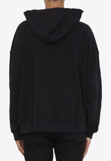 Palm Angels Maxi Monogram Hooded Sweatshirt Black PMBB126E23-FLE001-1003