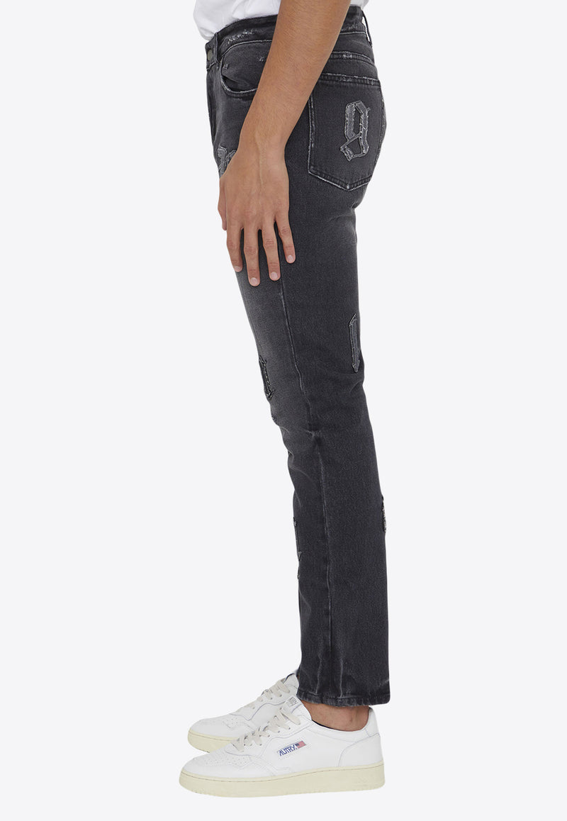 Color FW23, LEAM ROMA, Palm Angels, Men, Clothing, Jeans, Slim Jeans shopify 233