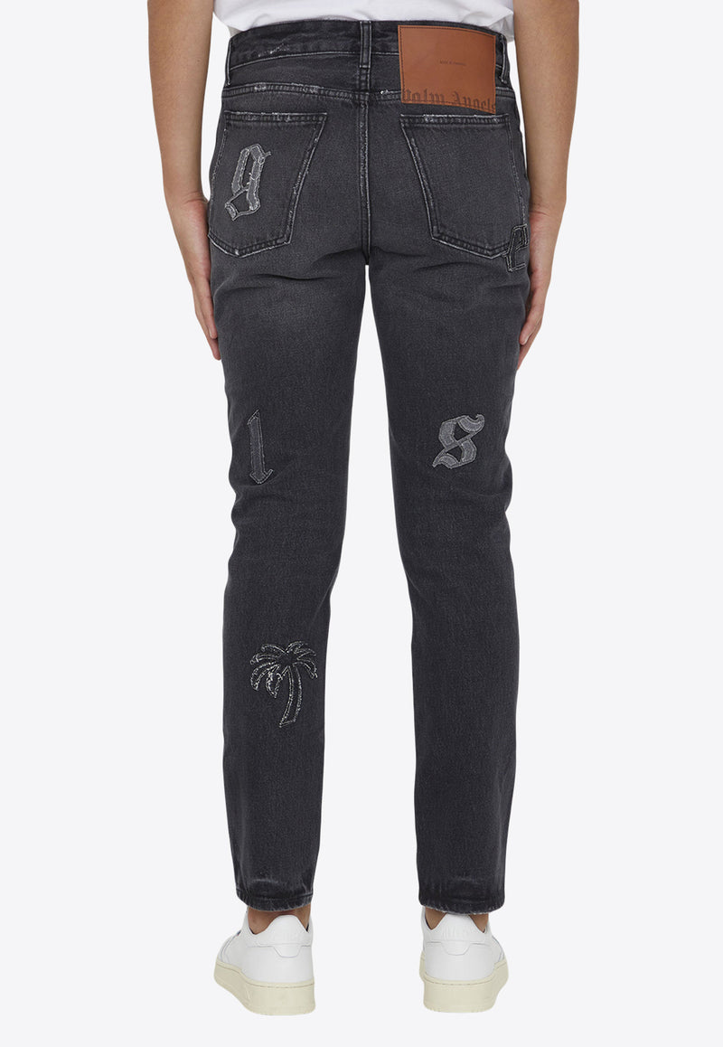Color FW23, LEAM ROMA, Palm Angels, Men, Clothing, Jeans, Slim Jeans shopify 233