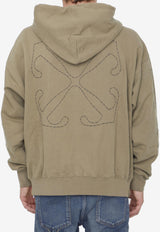 Off-White Off Stitch Hooded Sweatshirt OMBB085F23FLE019--6110