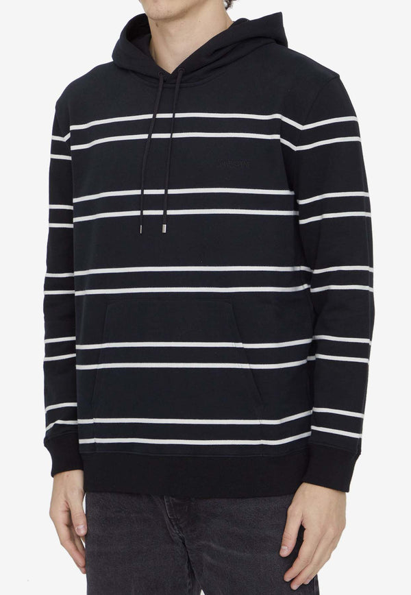 Saint Laurent Embroidered Striped Hooded Sweatshirt 759979Y37IZ--1095