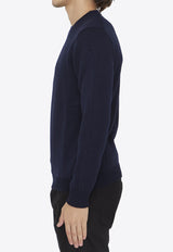 Roberto Collina Merino Wool Knitted Sweater Navy RP02001-02-10