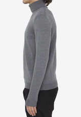 Roberto Collina Merino Wool Turtleneck Sweater Gray RP02203-02-18