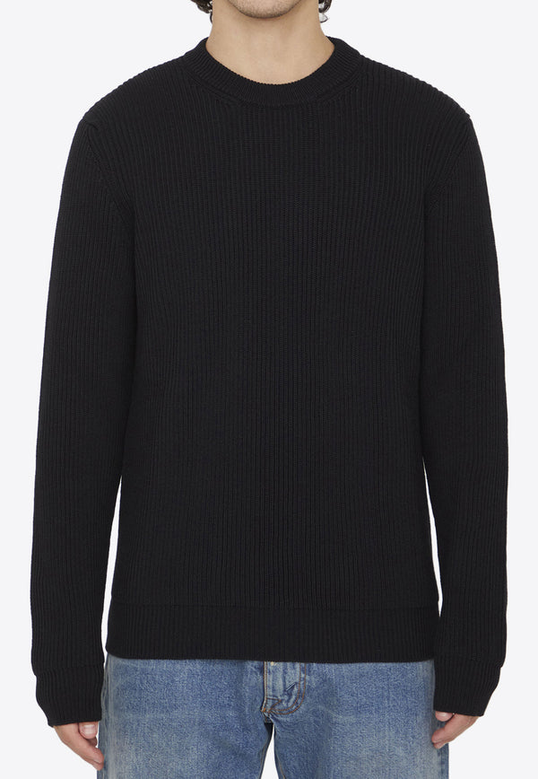 Roberto Collina Merino Wool Knitted Sweater Black RP02101-02-9