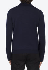 Roberto Collina Merino Wool Turtleneck Sweater Navy RP02203-02-10