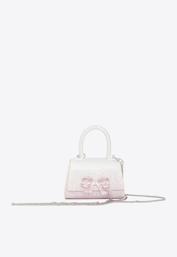 Self-Portrait Micro Bow Top Handle Bag AW23-305-PP--PINK Pink