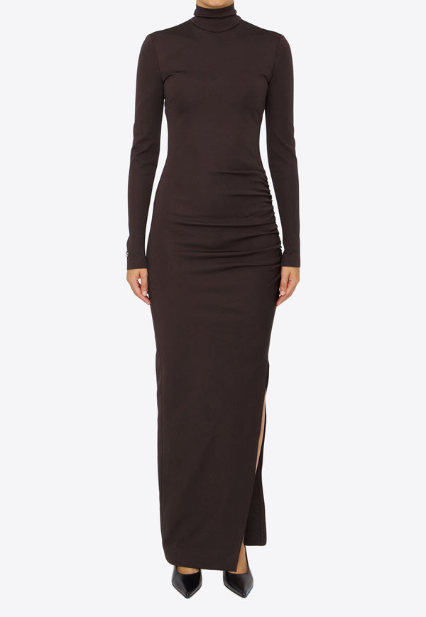 Dolce & Gabbana High-Neck Maxi Dress F6CLHT-FUGRC-M1512