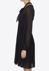 Zimmermann Sunray Pleated Long Sleeve Mini Dress 7886DRF23--BLK