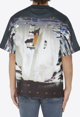 Burberry Swan Print Jersey T-shirt 8077873--B7830