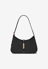 DeMillier London Tokyo Leather Shoulder Bag Black