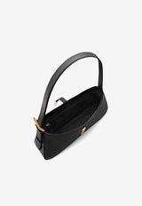 DeMillier London Tokyo Leather Shoulder Bag Black