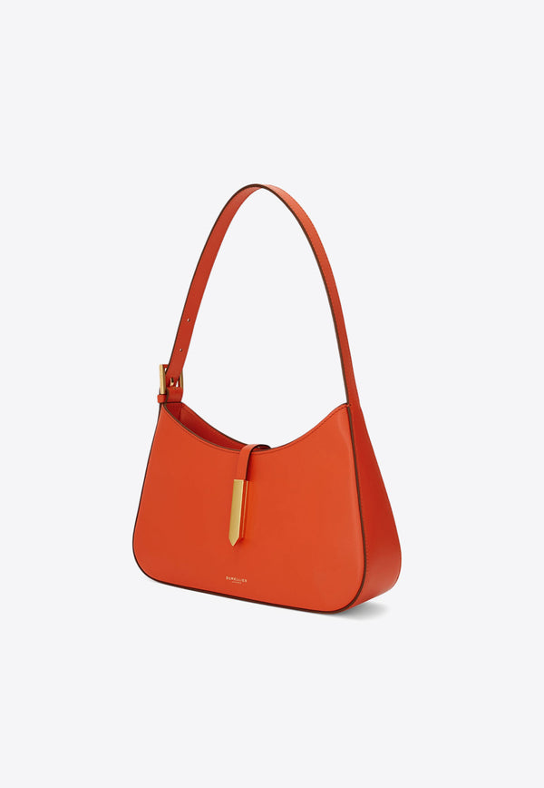 DeMellier London The Tokyo Leather Shoulder Bag Orange N110ORANGE