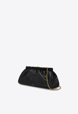 DeMellier London The Miami Leather Clutch Bag Black N122BLACK