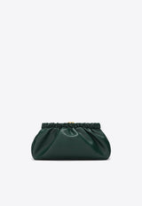 DeMellier London The Miami Leather Clutch Bag Green N122GREEN