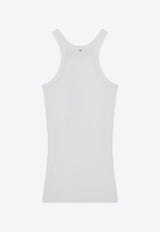 Sportmax Nastie Ribbed Tank Top White NASTIECO/Q_SPORM-001