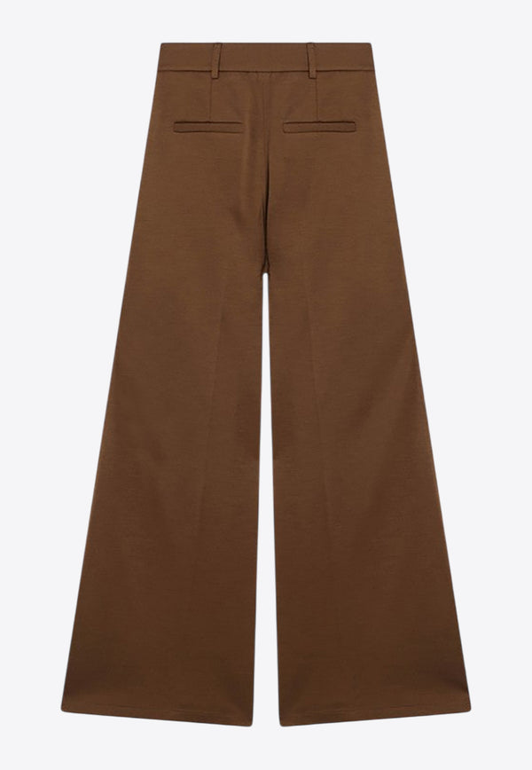 Max Mara Natale Wool Wide-Leg Pants Brown NATALEWO/R_MAXM-001
