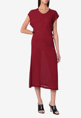 6397 S-curve Midi Dress  Burgundy ND324VI/R_6397-BORDEAUX