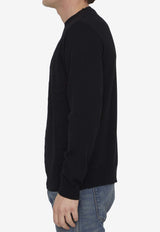 Valentino Toile Iconographe Jacquard Knit Sweater Black 4V3KC28E-9VR-N01