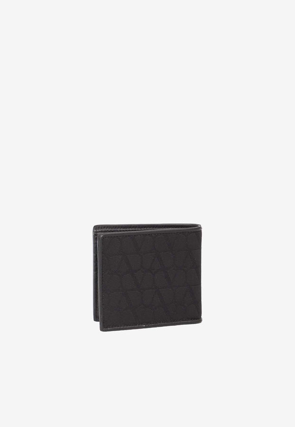 Valentino Toile Iconographe Bi-Fold Wallet Black 4Y2P0654PQE--0NO