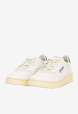 Autry Medalist Leather Low-Top Sneakers White AULM-LL-12