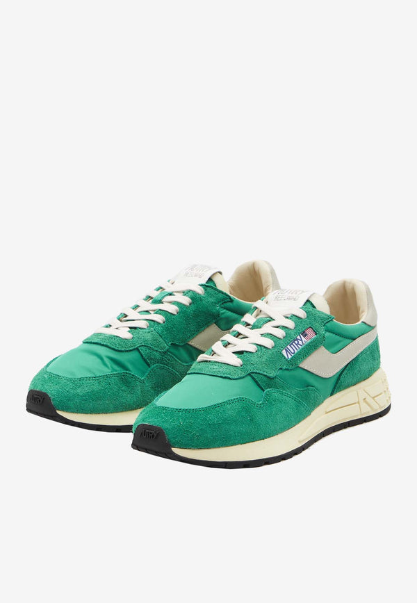 Autry Reelwind Suede Low-Top Sneakers Green WWLM-NC-03