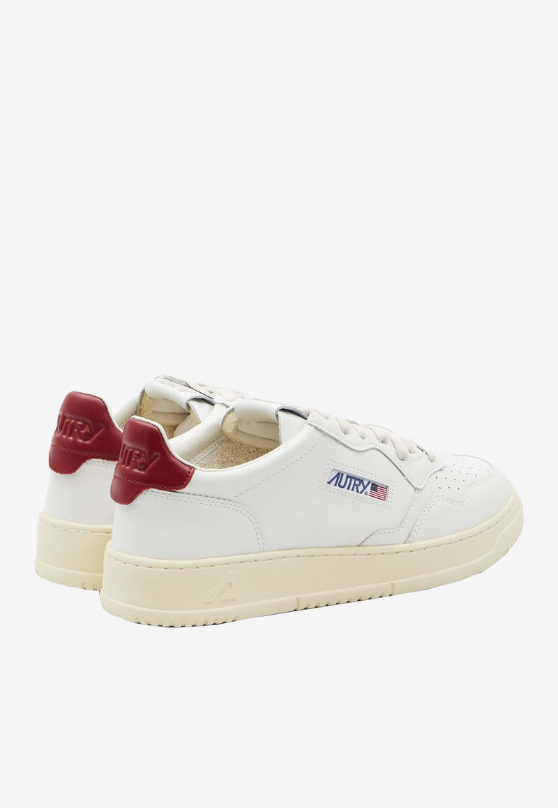 Autry Medalist Leather Low-Top Sneakers White AULM-LL-21