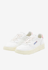Autry Medalist Leather Low-Top Sneakers White AULW-LL-57