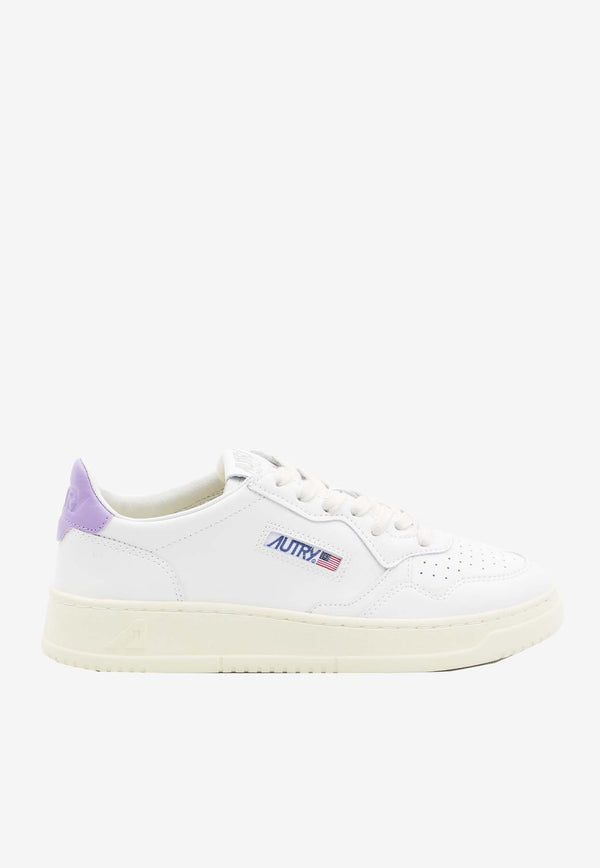 Autry Medalist Leather Low-Top Sneakers White AULW-LL-59