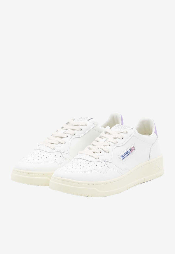 Autry Medalist Leather Low-Top Sneakers White AULW-LL-59
