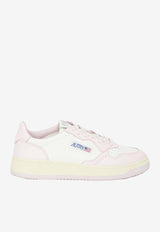 Autry Medalist Bicolor Low-Top Leather Sneakers White AULW-WB-37