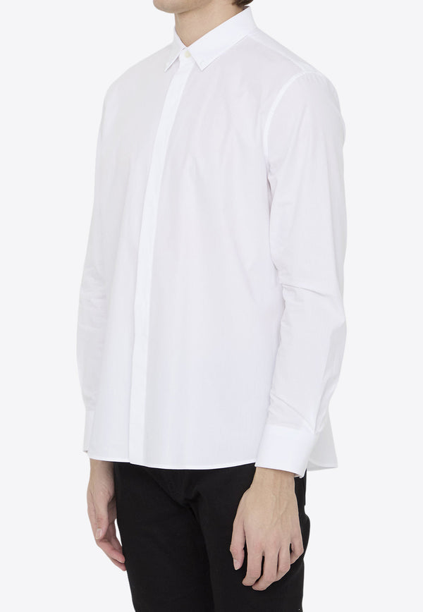 Valentino Rockstud Long-Sleeved Shirt White 4V3AB29C-4WW-0BO