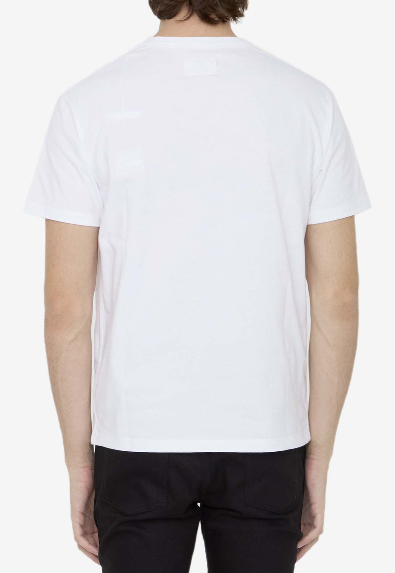 Valentino Solid Crewneck T-shirt White 4V3MG13A-9VE-0BO