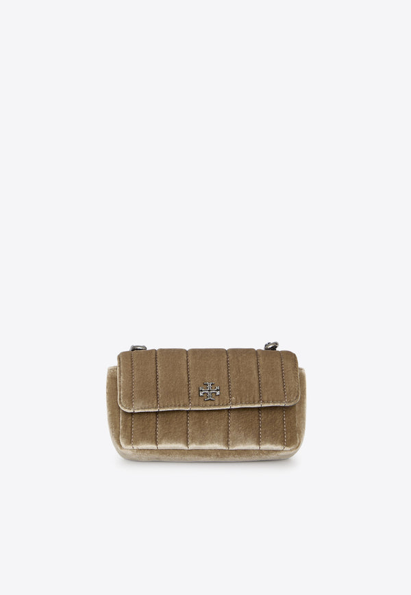 Tory Burch Mini Kira Velvet Shoulder Bag Beige 156875--294