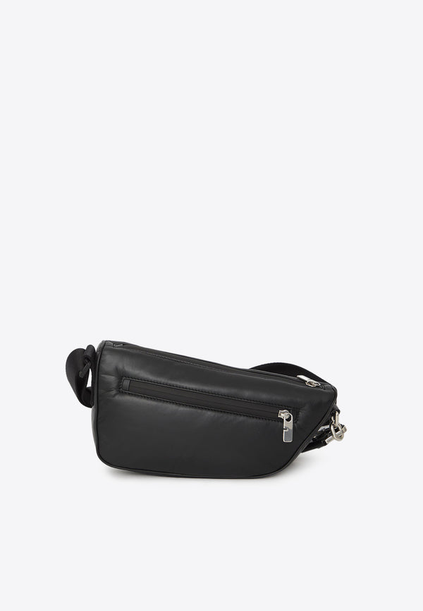 Burberry Shield Calf Leather Crossbody Bag Black 8078402--A1189