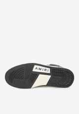 Amiri Skel Leather Low-Top Sneakers Multicolor PS24MFS004--BLACK/BROWN
